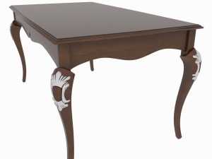 dining set of classic italian design consisting of a table and chairs Modelo 3D