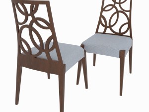 dining set of classic italian design consisting of a table and chairs Modèle 3D