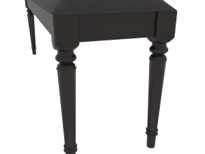dining set of classic design consisting of a table and chairs 3D Model