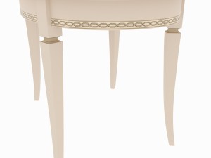 dining set of classic design consisting of a table and chairs Modello 3D