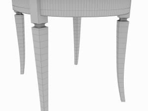dining set of classic design consisting of a table and chairs Modello 3D