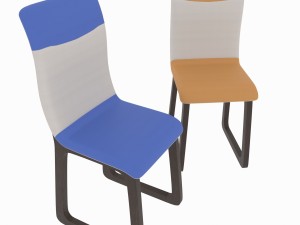 dining set consisting of a tablebench and chairs Modèle 3D