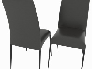 dining set consisting of a table and chairs 3D Model