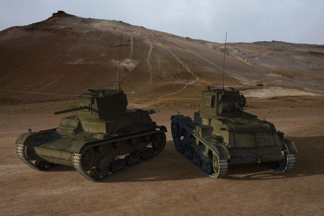 panzer 7tp 3D Model .c4d .max .obj .3ds .fbx .stl .blend 