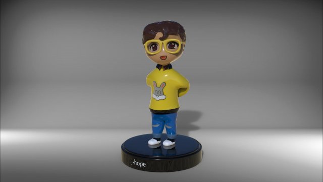 sculpt bts j-hope Modello 3D .c4d .max .obj .3ds .fbx .stl .blend 