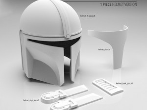 mandalorian helmet 3D Print Model