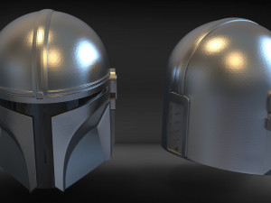 mandalorian helmet Model Cetak 3D