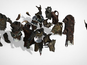 customization of orcs pack Modelo 3D