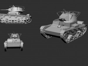 tank t-26 3D-printmodel