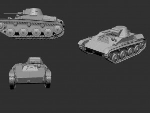 tank t-40 3D-printmodel