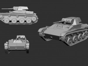 tank t-45 3D-printmodel
