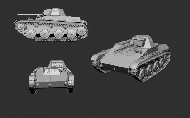 tank t-60 Modello di stampa 3D .c4d .max .obj .3ds .fbx .stl .blend 