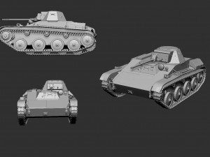 tank t-60 3D-printmodel