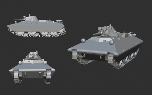 tank bt-sv Modelo de Impressão 3D .c4d .max .obj .3ds .fbx .stl .blend 