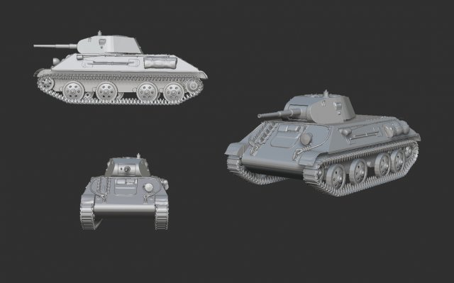 tank ltp Model do druku 3D .c4d .max .obj .3ds .fbx .stl .blend