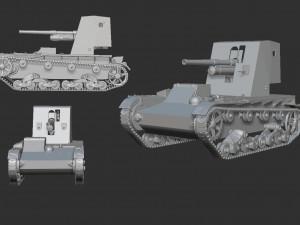 tank su-26 3D Print Model
