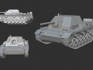 carro armato su-76i Modello di stampa 3D