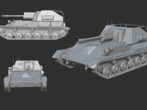 tank su-76m 3D-printmodel