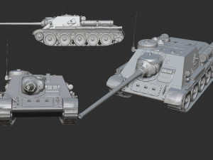 ussr tank pack print 20 tanks 3 3D Print Model