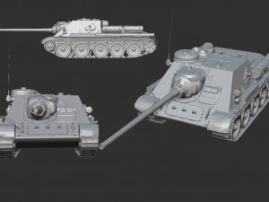 ussr tank pack print 20 tanks 3 3D Print Model
