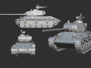 ussr tank pack print 20 tanks 4 Modelo de Impressão 3D