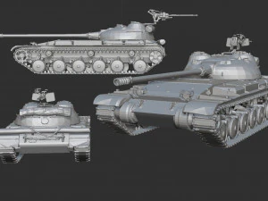 Sovjet-tankpakket afdrukken 20 tanks 5 3D printmodel