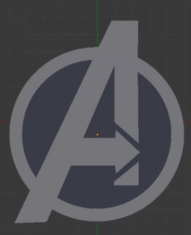 avengerslogo Modelo de Impressão 3D .c4d .max .obj .3ds .fbx .stl .blend 