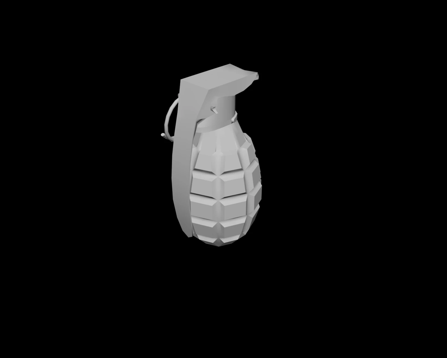 grenade f1 3D Model .c4d .max .obj .3ds .fbx .stl .blend 