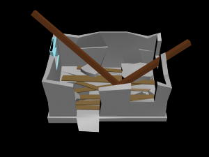 ruined house Modelo 3D