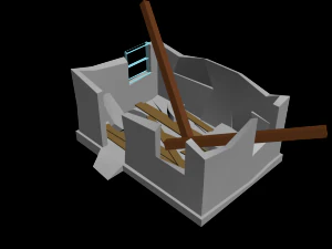 ruined house 3D Model