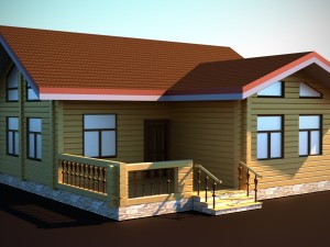 cottage house 3D 모델