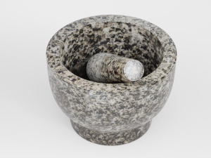 mortar and pestle Modèle 3D