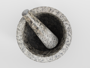 mortar and pestle Modèle 3D