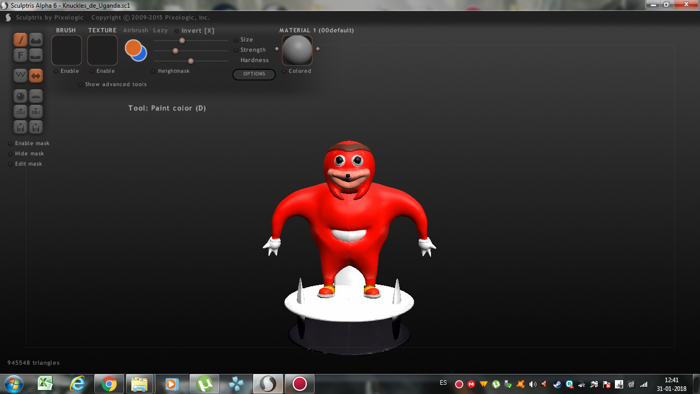 Knuckles Uganda 3d Model In Other 3dexport