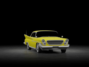 Chrysler Newport hardtop sedan 1961 3D Model