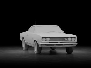Dodge Coronet RT Hardtop Coupe 1968 3D Model