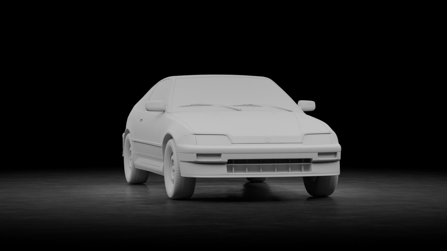 Honda Civic CRX 1988 3D Model in Compact Cars 3DExport