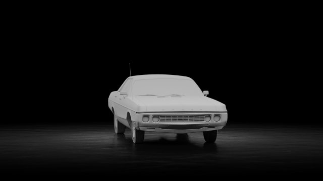 Dodge Polara Hardtop 1970 3D Model .c4d .max .obj .3ds .fbx .lwo .lw .lws