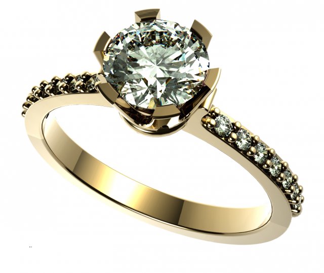 rings with diamonds 3D 프린트 모델 .c4d .max .obj .3ds .fbx .stl .blend 