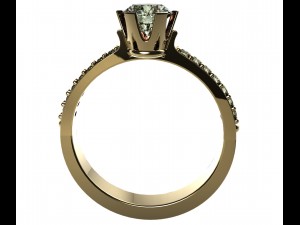 rings with diamonds 3D 프린트 모델