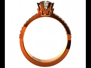 rings with diamonds 3D 프린트 모델