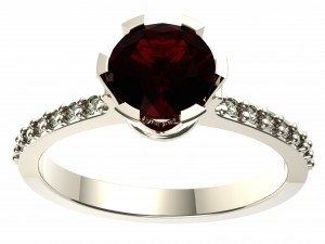 rings with diamonds 3D 프린트 모델