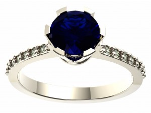 rings with diamonds 3D 프린트 모델