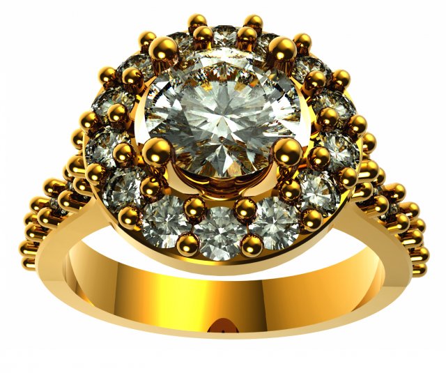 enagement ring 3D Print Model .c4d .max .obj .3ds .fbx .stl .blend 