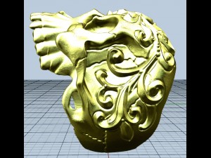 skull ring stl file 3d printing 3D Принт Модель