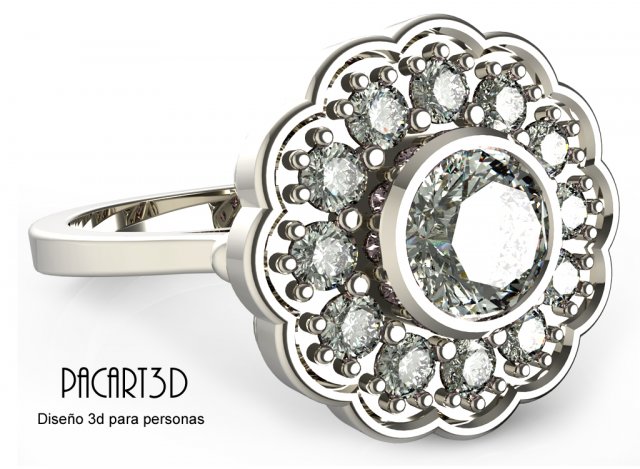 stl file 3d jewelry design engagement ring 3d print model 3D Print Model .c4d .max .obj .3ds .fbx .stl .blend 
