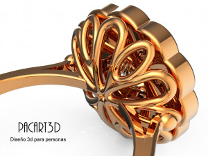 stl file 3d jewelry design engagement ring 3d print model 3D Print Model