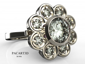 stl file jewelry design engagement ring and wedding with bindings 3d print model 3D 프린트 모델
