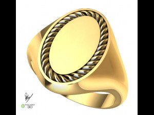 Stamp for Unisex engraving in stl and obj format 3D 打印模型
