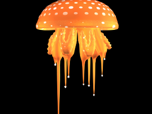 3d jellyfish - rigged low-poly 3D Модель